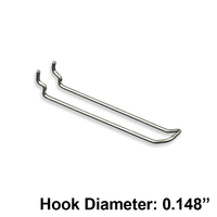 Metal Pegboard Loop Hooks - 6" - 50ct