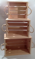 Lightweight Nesting Crates with Rope Handles