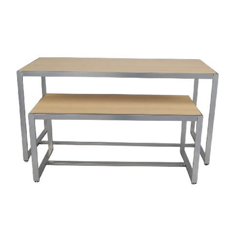 Maple Laminate & Steel Nesting Tables