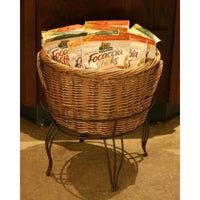 Medium Willow Basket And Floor Stand