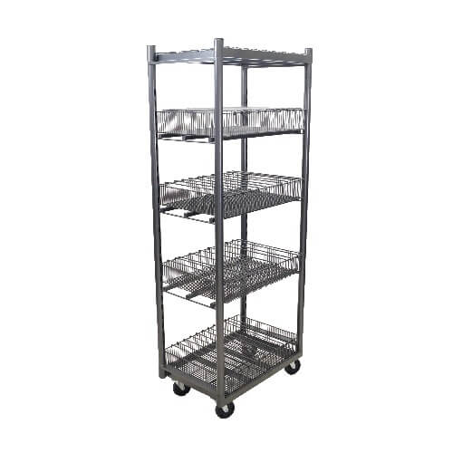 Mobile Wire Basket Merchandiser