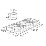 Molded 12-Cup Display Tray - 2ct