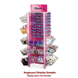 Neon Pegboard Floor Display H-Spinner