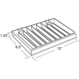 Six Compartment Nail Polish Tray - 2ct