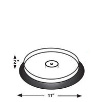 One Tier Open Round Tray 2"H - No Dividers