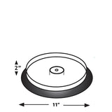 One Tier Open Round Tray 2"H - No Dividers