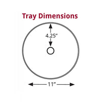 One Tier Open Round Tray 2"H - No Dividers