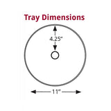 One Tier Open Round Tray 2"H - No Dividers