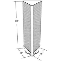 Pegboard Three-Sided Revolving Brochure Floor Display Kit