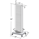 Revolving Pegboard Floor Stand - 16"W x 60"H