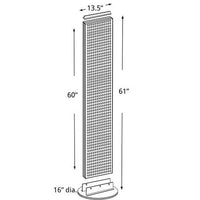 Rotating Pegboard Floor Stand - 13.5"w x 60"