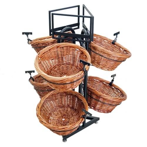 Round 6 Basket Willow Triangle Base Display