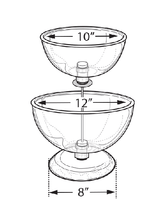 Small Two-Tier Bowl Counter Display