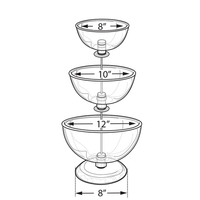 Small Three-Tier Bowl Counter Display