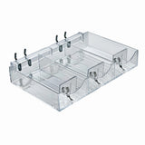 Three Compartment Cosmetic Tray - 2ct