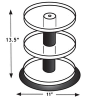 Three Tier Counter Display with Dividers