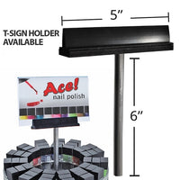 Divided Tiered Rotating Counter Display