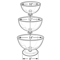 Large Three-Tier Bowl Counter Display