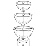 Large Three-Tier Bowl Counter Display