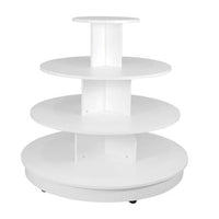 White 4 Tier Table with Casters