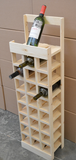 Wooden Wine Tower Display - 27 Bottle