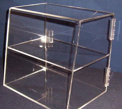 Acrylic 2 Shelf Bakery Cabinet