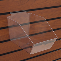 Acrylic Slatwall Bin - 6in  x  9 1/2in