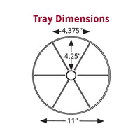 Divided Tiered Rotating Counter Display