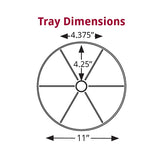 Divided Tiered Rotating Counter Display