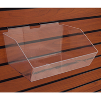 Acrylic Slatwall Bin - 12in x 9 1/2in