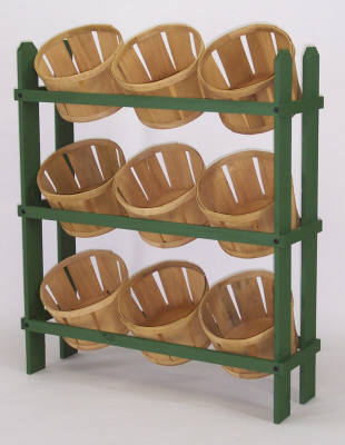 Basket Display w/ 9 Baskets - Color Choice