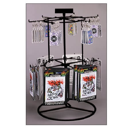 Black 12 Peg 2 Tier Counter Spinner