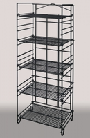 Black 5-Tier Adjustable Merchandiser