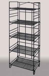 Black 5-Tier Adjustable Merchandiser