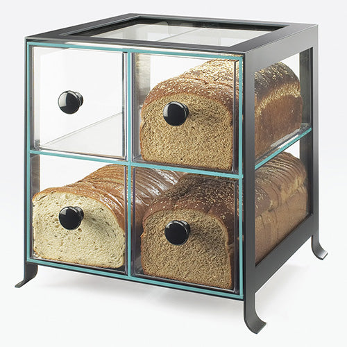 Four Compartment Bread Case - Black Frame