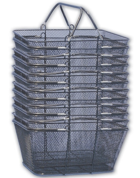 Black Mesh Shopping Baskets - 12ct