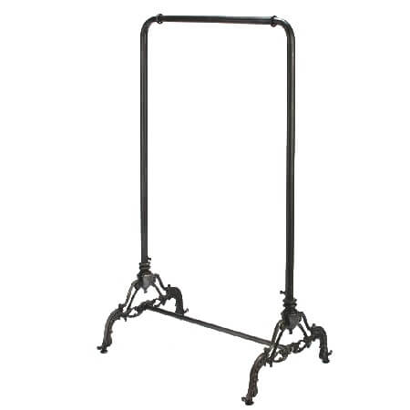 Black Metal Ballet Bar Clothing Rack