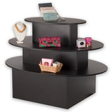 Black 3 Tiered Oval Display Table