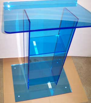 Blue Large Standard Style Podium