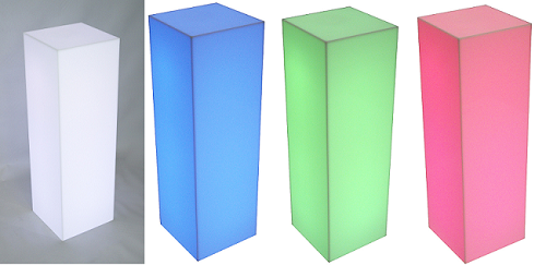 Fully Lighted Pedestal - 15" - Color Option