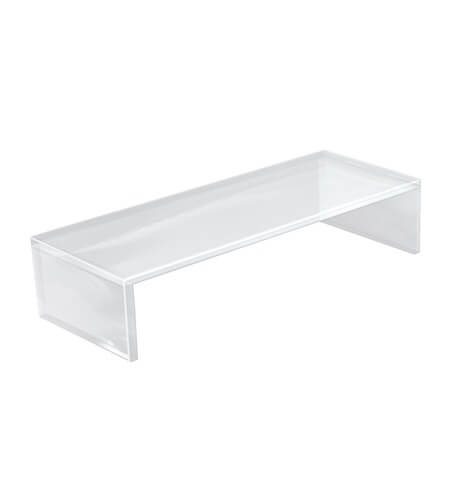 Clear Acrylic Monitor Stand 21"W