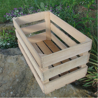 Wood Corn Crates - 2ct