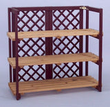 Countertop Folding Shelf Display with Lattice - Color Choice