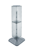 Square Revolving Pegboard Tower