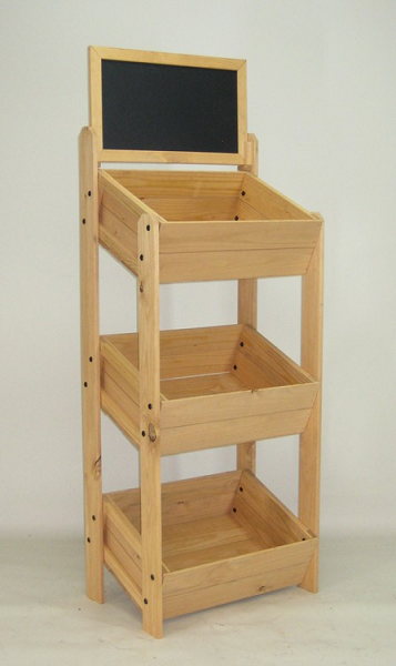 3 Tier Crate Display With Chalkboard