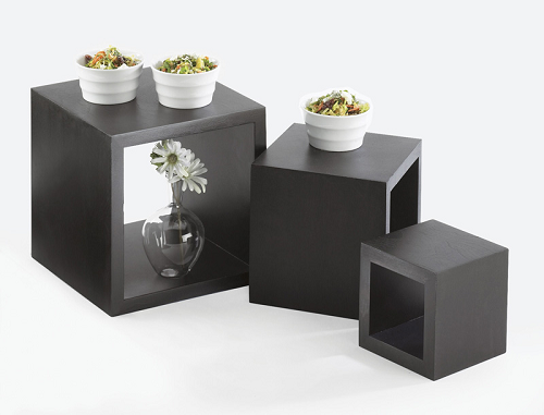 Black Bamboo Cube Set