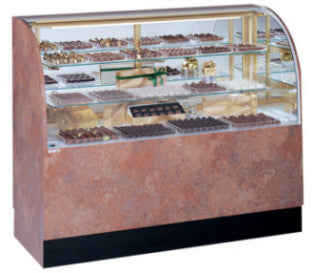 Curved Candy Display Case - 48 1/4" - 77 1/4" -Non-Climate