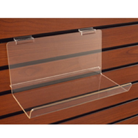 Deep Acrylic Shelf With Lip - 5in D x 12in W