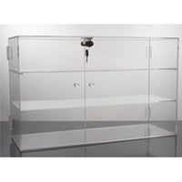 Deluxe 3 Shelf Locking Acrylic Showcase