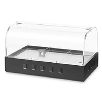 Dome Bakery Case - Black Metal Base